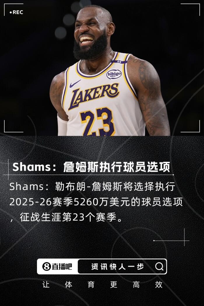 詹姆斯背后的小算盘真是心机满满竟然选择5260万的球员选项