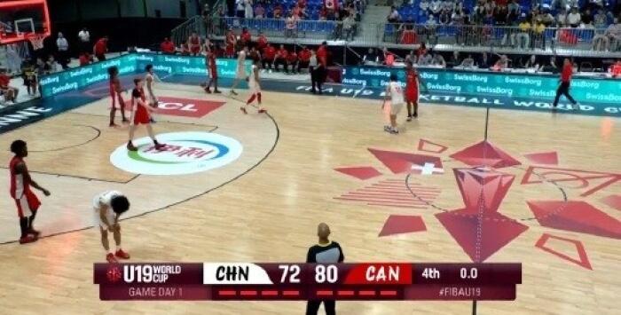 U19男篮世界杯中国队惜败加拿大张博源砍下20分5篮板朱正贡献19分