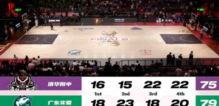 全国高中篮球联赛总决赛广东实验队首次夺冠战胜清华附中