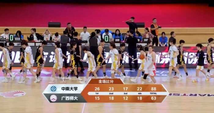 田媛媛送上18分8篮板10助攻 中南大学轻松战胜广西师大